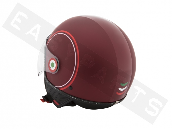 Helmet Demi Jet VESPA Modernist Collection Matt Red